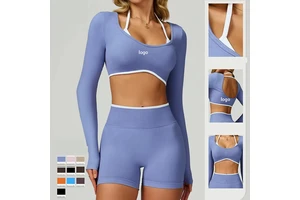 Women's Lightweight Running Yoga Top Gym for Women Yoga Top Women Running Athletic Workout Long Sleeve Shirts with Built in Bra