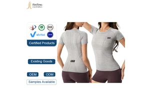 Under Lulu Custom New Moisture-wicking Sweat-dispersing Fitness Yoga Wear Stretchy Slimming Figure-flattering Short-sleeve