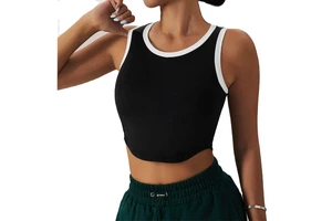 Custom Logo Soft 100% Cotton Breathable Fitted Fitness Yoga Set Skin Friendly Active Wear Women Gym Strapless Bra Shorts Workout