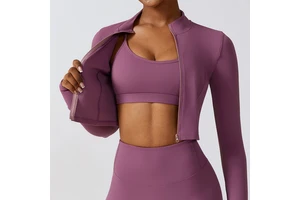 Halo Method Singapore: Zip-Front Jacket Built on Recycled Polyester/Spandex Power Mesh Knit
