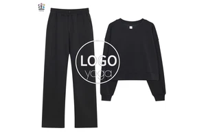 2025 New Style Yoga Wear for Women Short Round Neck Hoodie High Elasticity Loose Sportswear Yoga Fitness Long-sleeved Yoga Top