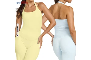 Cloud-feel Halter Neck Tank Top Women's Summer Breathable Tight-fitting for High Elastic Fitness Sports Yoga Top for Girls