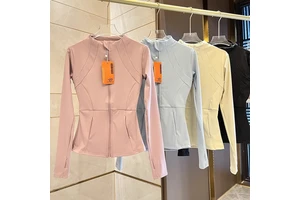 S-XL Yoga Fitness Jacket Slim Fit Quick Drying Sports Tops Running Women's Wear Women's Casual Long-Sleeve Yoga Sports Jacket