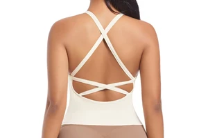 Ladies' Tight Running Top Breathable Cross Shoulder Straps Beautiful Back Outdoor Fitness Yoga tank Top