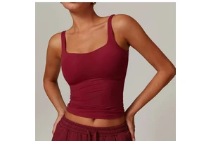 Ladies Customizable Quick-Drying Breathable Antibacterial Yoga Fitness Vest for Running Leopard Pattern for Adults