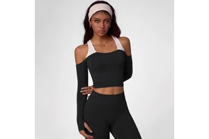 Long Sleeve Summer Lightweight Yoga Top for Women Breathable Quick Dry Slim Fit Sports Shirt