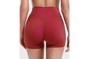 LULUL3M_ON Lined shorts Women with Pockets -Warm Winter Yoga Pants for Women Thermal Running Workout Leggings