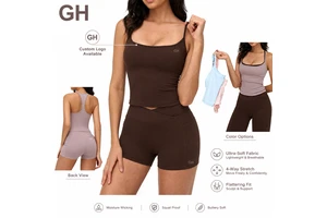 Sleek Cross-Back Breathable Lightweight Yoga Vest Women Activewear Regular Fit Outdoor Workout Running Sportswear Tank Top
