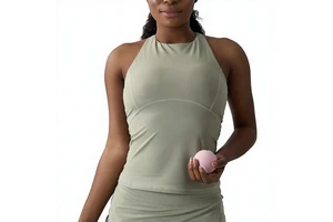 Cross-Border Nude-Feel Yoga Vest Beautiful Back Quick-Drying Halter Bra Sports Running Tennis Fitness Workout Vest Top
