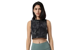 Wholesales Sports Top Women Leisure Sleeveless Gym Vest Fitness Sexy Loose Yoga Vest Breathable Women Sports Vest