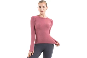 Latest New High Quality Women Yoga Tops Wholesale Premium Spandex Short Sleeve Breathable Lightweight Front Logo Quick Dry