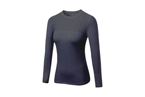 Women's Super Thermal Long Sleeve Base Layer Active Four-Way Stretch Breathable Quick Dry Solid Pattern for Running Training