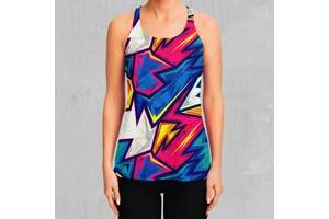 OEM Service Custom Logo Sublimation Print 100% Cotton Breathable Eco-Friendly Sleeveless Fitness Running Vest Gym Tank Top Women