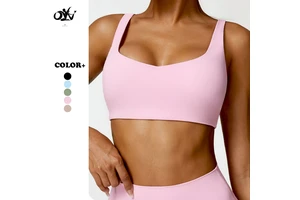 High Strength Shock Absorption Fitness Bra Tight Quick-drying Breathable Women Sports Bra Nude Feeling Comfortable Yoga tank Top
