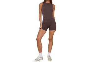 Women's Breathable Seamless Fashion Yoga Tank Top with Hollow-out Design for Fitness Running-Spandex/Nylon Material