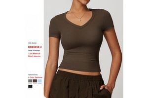 Shockproof Tight Short Sleeve Yoga Tops Gym Running Pilates Fitness Clothes Women Slimming Quick-Drying Sports T-Shirts