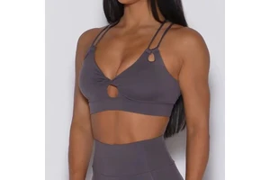 High For Breathable Washed Sports Bras For Women Racerback Workout Crop Tops Longline Yoga Push Plus Size Spandex/Cotton