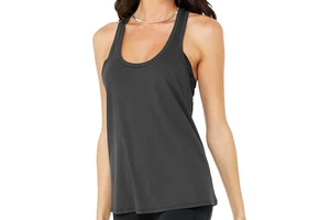 Custom Women's Polyester Cotton Jersey Breathable Quick Dry Workout Tank Top Racerback Regular Fit Yoga Gym Sleeveless vest