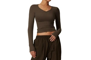 Fitness Long Sleeves T -shirt Shockproof Tight Yoga Top Running Pilates Fitness Suit Slimming and Quick Dry Sports T Shirts