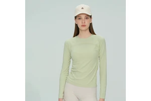 Yoga Clothing Top Women's Pilates Long Sleeve Running Sports T-Shirt Fitness Spring and Summer Round Neck Fitness Training Top