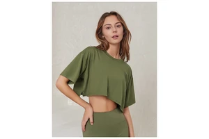 Custom Women Lightweight Plus Size Workout Yoga Shirts Premium Soft Solid Stretch Running Sportswear Gym