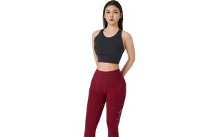 Wholesale Customized logo Top Breast Support Cross Back Cut Top Gym Yoga Wear Sports No-back Sports Bra Suitable for Women Gym