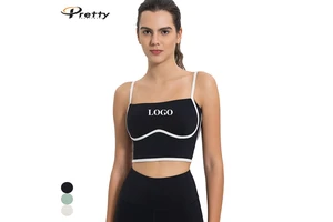 New Arrivals Custom LOGO High Elasticity Yoga Tank Top Breathable Gym Running Fitness Sports Tank Top Outdoor Sports Yoga Top