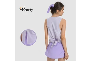 New Women Sleeveless Yoga Tank Top Quick Dry Moisture-Wicking Breathable Soft Loose Running Activewear for Daily Outdoor Workout