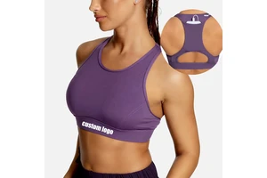 Wholesale Plus Size Women Sport Wear Fitness Gym Sport Bra With Back Phone Pocket
