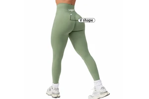 High Waist Butt Lift Workout Running Yoga Leggings Women Custom Gym Scrunch Butt Four-Way Stretch Quick Dry Breathable Pants