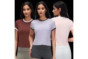 Wholesale Custom Logo 2026 NewCasual Breathable for Women's Slim-fit Short Sleeve Sports Running Yoga Fitness T-shirt