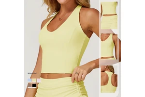 New Arrivals Women Nude Yoga Vest I-shaped Back Quick-drying Fitness Top Outdoor Running Sports Underwear