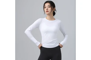 Core-Spun Cotton-Feel Polyester Quick-Dry Power Mesh Knit 130 GSM for Leggings