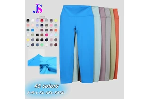 Nude Pilates Gym Fitness Tight-fitting Butt Lift Plus Size Inseam Yoga Pants High Waist High Stretch Elastic Soft Yoga Leggings