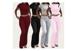 Autumn One-Shoulder Yoga Long-Sleeved Top Women's Crossover High-Waisted Pleated Fitness Flare Sports Set
