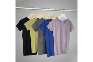Women's 2.0 Seamless Short Sleeve Gym Sports Top Blank Workout Fitness T-Shirt for Running and Yoga