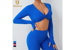 Quick Dry Sports Removable Pad Women Clothings Thumb Holes Tops High Elastic Short Gym Fitness T Shirt Yoga Crop Top