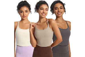 Customized I-shaped Back Sleeveless Yoga Wear for Women, Short Seamless Skin-friendly Sports Vest, Mesh Breathable Fitness Top