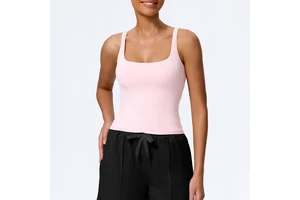 Women's Summer Slim Fit Sports Vest Detachable coaster Breathable Quick Drying Running Fitness Yoga tank Top
