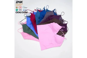 JM432 Sleeveless Sexy V Neck Exercise Training Clothes Gym Top Women Sports High Stretch Sports Camisole Lady Yoga Vest