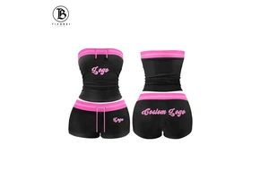 Summer New Arrivals Sleeveless Tank Top And Shorts Set Women Suits Lounge Sets Sportswear Clothing Fitness Two Piece Activewear