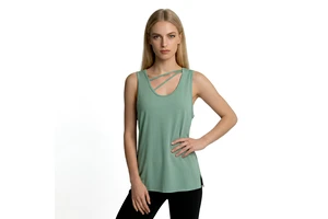 A29 Women Loose Fit Brushed Spandex/Polyester Sports Long Tank Tops Lightweight Racerback Yoga Shirts Breathable Quick Dry
