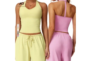 Hot Selling Women's Lightweight Yoga Top High Support Sports Tank Top for Gym Workout Beauty Back Design Front for Active