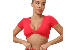 Hot Selling Custom Logo Breathable Fitness Top Short Sleeve T Shirts High Quality Active Wear Yoga Wear