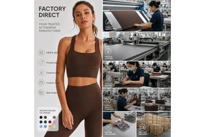 Custom Square Neck Yoga Bra Tank Women Padded Sports Bra Cross Back Workout Crop Top Quick Dry Gym Pilates Activewear OEM