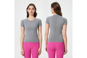 Stylish Soft Short Sleeve Women's Pilates Tennis Fitness Gym Sports Workout Sportswear New Premium Quality Yoga Short Sleeve Top