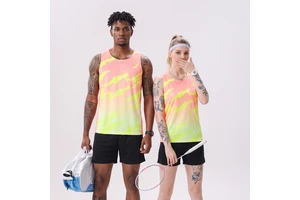 B2B Custom Sublimation Printed Running Vest Breathable Polyester Activewear Gym Tank Top Professional Sportswear Supplier