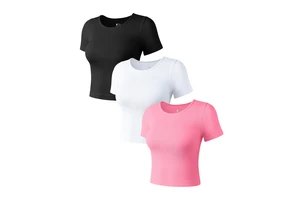 New Arrival Round Neck Physical Exercise Sports Yoga Wear Fitness Women's Tops