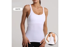 Customized Logo Lightweight Breathable Four-way Stretch Eco-friendly Soft Sleeveless Skinny Fit Women's Gym Yoga Tops Adult