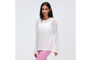 New Loose Transparent Top Running Lightweight Casual Tshirt Women Quick Dry Breathable Workout Yoga Top